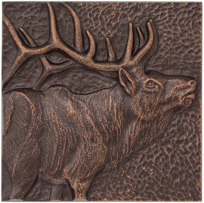 Elk 8 inch X 8 inch Indoor Outdoor Wall Decor